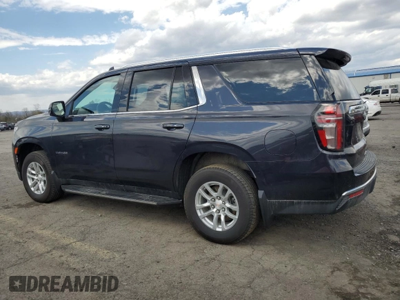 2023 Chevrolet Tahoe LT with VIN 1GNSKNKDXPR548259, listed as a Copart auction lot 53362855 with 16,035 mi miles and Salvage title. Bid and sale history available at DreamBid. Image 2.