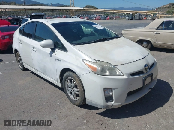 2010 Toyota Prius II with VIN JTDKN3DU7A0036990, listed as a IAAI auction lot 41974602 with 191,348 mi miles. Bid and sale history available at carsss.com. Image 1.