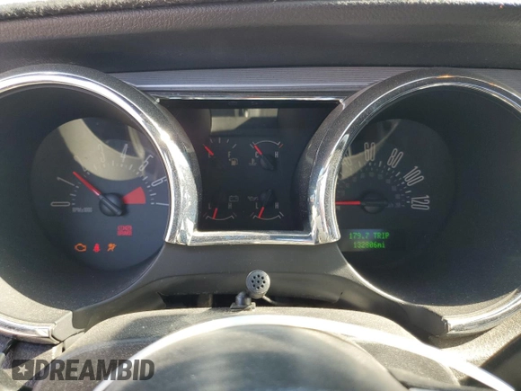 2005 Ford Mustang Deluxe with VIN 1ZVFT80N955168643, listed as a Copart auction lot 62854705 with 132,806 mi miles and Salvage title. Bid and sale history available at DreamBid. Image 9.