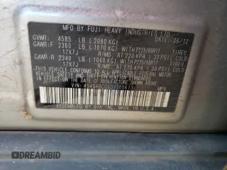 2013 Subaru Outback 2.5i Premium with VIN 4S4BRBCC6D1205673, listed as a Copart auction lot 83086294 with 168,996 mi miles and Salvage Title. Bid and sale history available at carsss.com. Image 12.