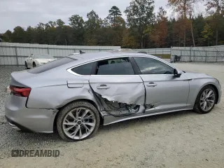 2023 Audi A5 Sportback Premium Plus with VIN WAUCBCF55PA048526, listed as a Copart auction lot 78367084 with 9,537 mi miles and Salvage Title. Bid and sale history available at carsss.com. Image 3.