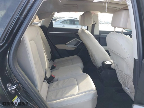 2020 Audi Q3 S line Premium with VIN WA1DECF34L1088002, listed as a IAAI auction lot 41332352 with 41,196 mi miles. Bid and sale history available at carsss.com. Image 8.