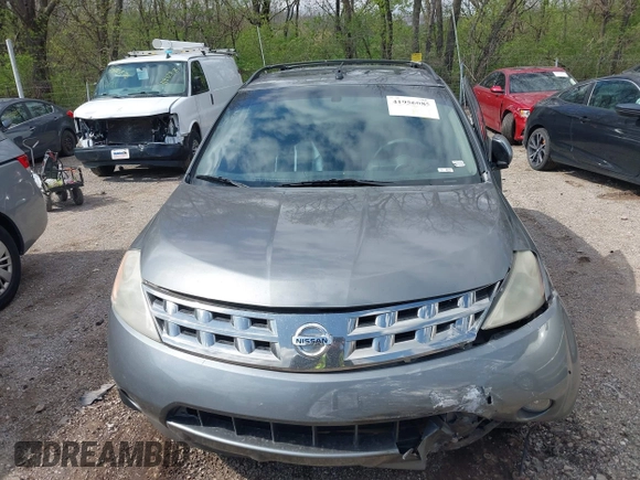2005 Nissan Murano SE with VIN JN8AZ08T05W301823, listed as a IAAI auction lot 41956085 with 138,811 mi miles and . Bid and sale history available at DreamBid. Image 6.