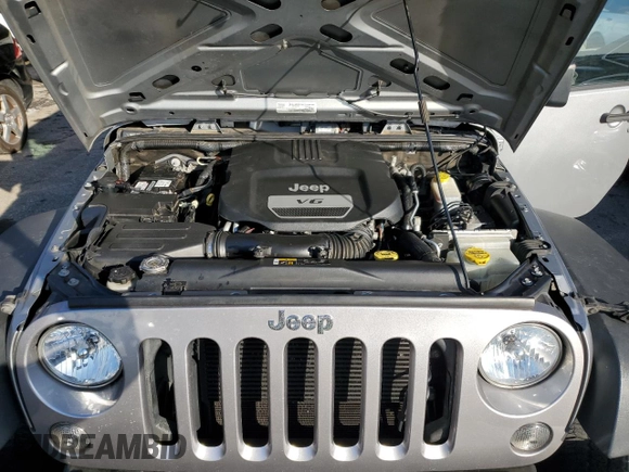 2018 Jeep Wrangler JK Unlimited Sport S with VIN 1C4BJWDG7JL874829, listed as a Copart auction lot 42058385 with 106,295 mi miles and Clean Title. Bid and sale history available at carsss.com. Image 12.