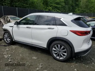 2021 Infiniti QX50 Luxe with VIN 3PCAJ5BB9MF120951, listed as a Copart auction lot 55303395 with 28,437 mi miles and Salvage title. Bid and sale history available at DreamBid. Image 2.