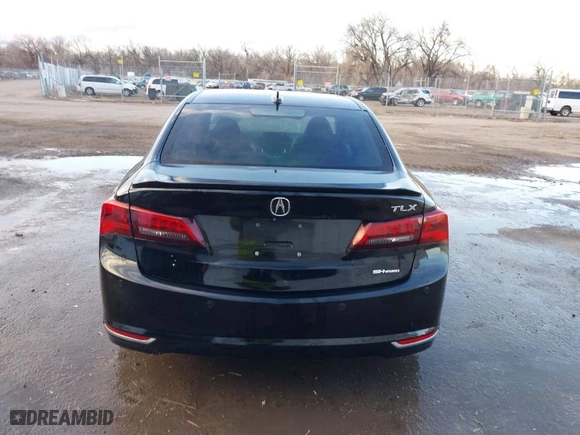 2015 Acura TLX V6 Advance with VIN 19UUB3F72FA010258, listed as a IAAI auction lot 41208796 with 158,125 mi miles. Bid and sale history available at carsss.com. Image 17.