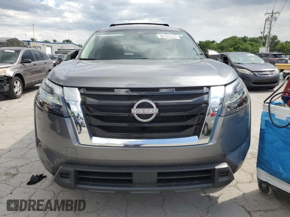 2024 Nissan Pathfinder SV with VIN 5N1DR3BA7RC309597, listed as a Copart auction lot 56742315 with 5,982 mi miles and Salvage title. Bid and sale history available at DreamBid. Image 5.