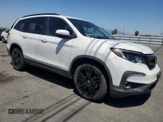 2021 Honda Pilot Special Edition with VIN 5FNYF5H26MB003125, listed as a Copart auction lot 58093325 with 55,575 mi miles and Salvage title. Bid and sale history available at DreamBid. Image 4.