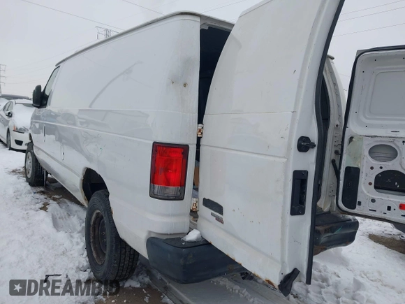 2014 Ford Econoline Cargo Super Duty Commercial with VIN 1FTSE3EL5EDA27709, listed as a IAAI auction lot 41215241 with 214,536 mi miles and . Bid and sale history available at carsss.com. Image 3.