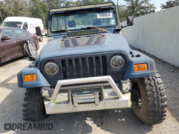 1997 Jeep Wrangler Sport with VIN 1J4FY19S8VP455362, listed as a Copart auction lot 75990644 with 236,347 mi miles and Salvage Title. Bid and sale history available at carsss.com. Image 5.