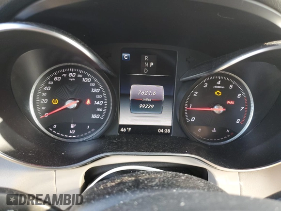 2018 Mercedes-Benz GLC with VIN WDC0G4KB0JV101930, listed as a Copart auction lot 46602165 with 99,229 mi miles and Salvage Title. Bid and sale history available at carsss.com. Image 9.