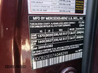 2007 Mercedes-Benz R 3.0L with VIN 4JGCB22E07A048299, listed as a Copart auction lot 69873934 with 156,511 mi miles and Salvage Title. Bid and sale history available at carsss.com. Image 13.