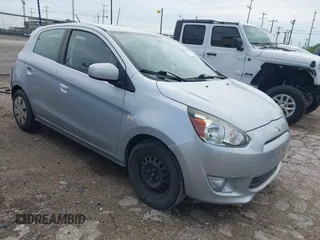 2015 Mitsubishi Mirage DE with VIN ML32A3HJ2FH044101, listed as a IAAI auction lot 42481782 with 66,414 mi miles and . Bid and sale history available at DreamBid. Image 1.