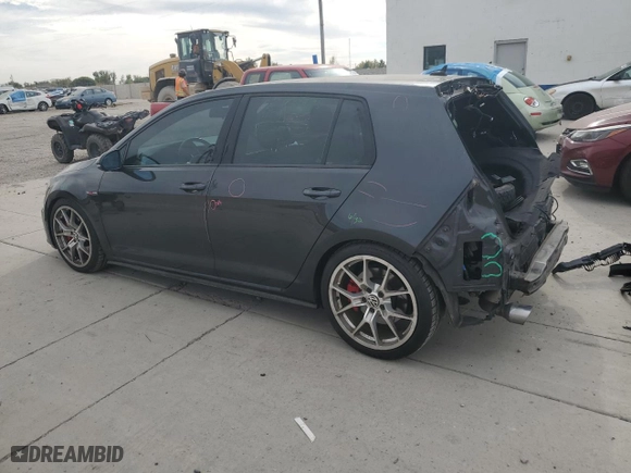 2015 Volkswagen Golf GTI Autobahn w/Performance Pkg with VIN 3VW547AU7FM049445, listed as a Copart auction lot 75041164 with 75,701 mi miles and Salvage Title. Bid and sale history available at carsss.com. Image 2.