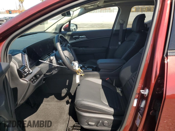 2025 Kia Sportage SX-Prestige with VIN KNDPXCDG3S7201016, listed as a Copart auction lot 49874455 with 1,377 mi miles and Salvage title. Bid and sale history available at DreamBid. Image 7.
