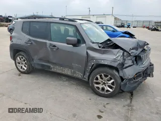 2017 Jeep Renegade Latitude with VIN ZACCJABB6HPE80579, listed as a Copart auction lot 47595555 with 145,931 mi miles and Salvage Title. Bid and sale history available at DreamBid. Image 4.