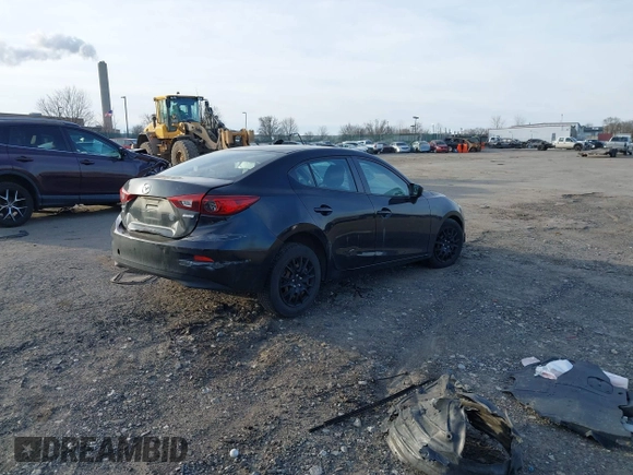 2015 Mazda 3 i SV with VIN JM1BM1T74F1246158, listed as a IAAI auction lot 41587923 with 147,001 mi miles. Bid and sale history available at carsss.com. Image 4.