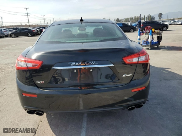 2017 Maserati Ghibli with VIN ZAM57XSA1H1233953, listed as a Copart auction lot 45691394 with 32973 miles and Salvage Title. Bid and sale history available at carsss.com. Image 6.