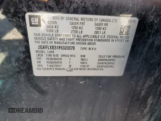 2015 GMC Terrain SLT with VIN 2GKFLXE31F6320378, listed as a Copart auction lot 54144515 with 142,455 mi miles and Salvage Title. Bid and sale history available at carsss.com. Image 13.