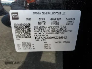 2021 Cadillac XT6 Sport z VIN 1GYKPGRS0MZ215942, wystawiony jako Copart lot #84830084 z przebiegiem 29 930 mil mil oraz Szkoda całkowita • Salvage title. Historia ofert i sprzedaży dostępna na DreamBid. Obrazek 15.