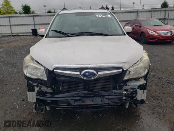 2014 Subaru Forester Premium z VIN JF2SJAEC1EH438969, wystawiony jako Copart lot #57674995 z przebiegiem 160 874 mil mil oraz Szkody całkowita. Historia ofert i sprzedaży dostępna na DreamBid. Obrazek 5.