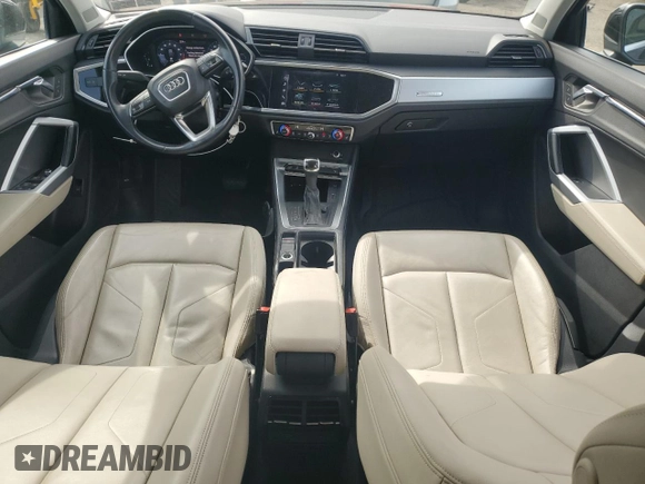 2020 Audi Q3 Premium with VIN WA1AECF35L1035909, listed as a Copart auction lot 49854725 with 78,602 mi miles and Salvage title. Bid and sale history available at DreamBid. Image 8.
