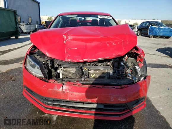 2015 Volkswagen Jetta S with VIN 3VW2K7AJ6FM273689, listed as a Copart auction lot 49807825 with 124,701 mi miles and Salvage title. Bid and sale history available at DreamBid. Image 5.