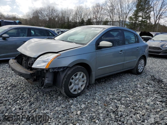 2012 Nissan Sentra S with VIN 3N1AB6AP5CL624089, listed as a Copart auction lot 53837075 with 121,765 mi miles and Non Repairable. Bid and sale history available at DreamBid. Image 1.