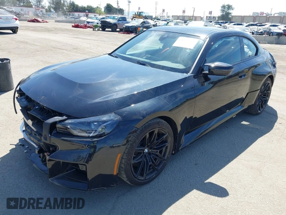 2024 BMW M2 with VIN 3MF13DM03R8E32448, listed as a IAAI auction lot 41849327 with 4,856 mi miles. Bid and sale history available at carsss.com. Image 2.
