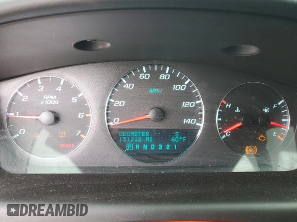 2011 Chevrolet Impala LT Fleet with VIN 2G1WG5EK8B1132761, listed as a Copart auction lot 53685035 with 151,212 mi miles and Salvage Title. Bid and sale history available at DreamBid. Image 9.