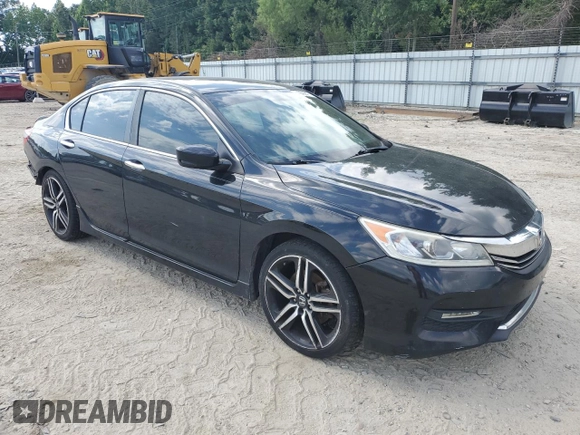 2016 Honda Accord Sport with VIN 1HGCR2F59GA077697, listed as a Copart auction lot 61050615 with 148,033 mi miles and Salvage title. Bid and sale history available at DreamBid. Image 4.