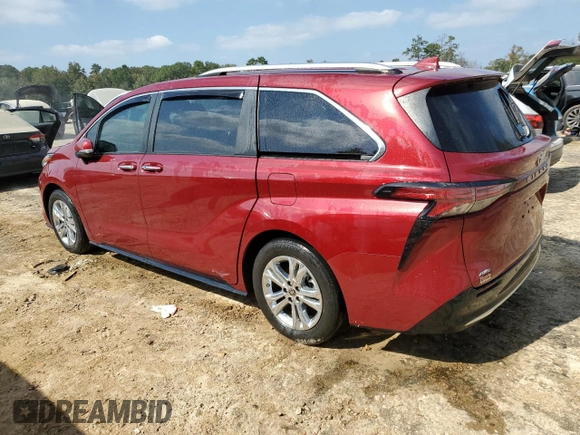 2022 Toyota Sienna Platinum z VIN 5TDESKFC3NS064258, wystawiony jako Copart lot #75260414 z przebiegiem Nie podano mil oraz Szkoda całkowita • Salvage title. Historia ofert i sprzedaży dostępna na DreamBid. Obrazek 2.