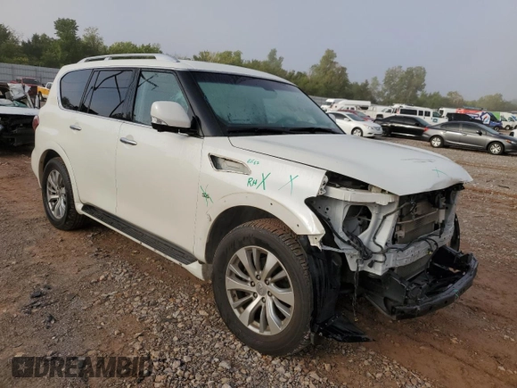 2017 Infiniti QX80 with VIN JN8AZ2NE8H9161010, listed as a Copart auction lot 72314114 with 63,025 mi miles and Salvage Title. Bid and sale history available at carsss.com. Image 4.