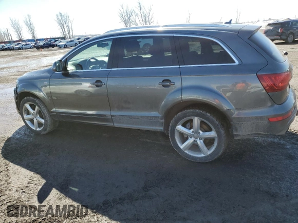 2015 Audi Q7 Vorsprung Edition with VIN WA1WGCFE2FD023916, listed as a Copart auction lot 49116485 with 77,112 mi miles and Salvage title. Bid and sale history available at DreamBid. Image 2.