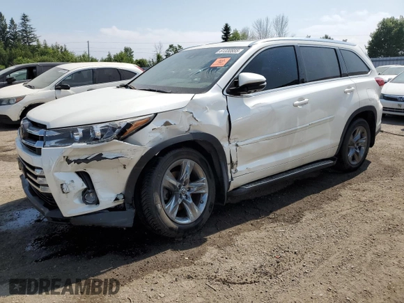 2018 Toyota Highlander Limited z VIN 5TDDZRFH6JS853462, wystawiony jako Copart lot #61330855 z przebiegiem 115 048 mil mil oraz Szkoda całkowita • Salvage title. Historia ofert i sprzedaży dostępna na DreamBid. Obrazek 1.