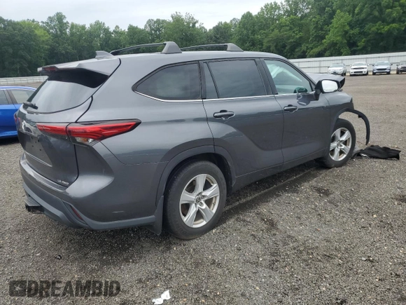 2020 Toyota Highlander LE with VIN 5TDBZRBH3LS009329, listed as a Copart auction lot 65454825 with 106,443 mi miles and Salvage title. Bid and sale history available at DreamBid. Image 3.