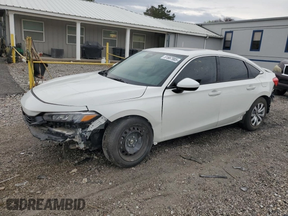 2024 Honda Civic Sedan EX with VIN 2HGFE1F73RH337701, listed as a Copart auction lot 51667985 with 3,180 mi miles and Salvage Title. Bid and sale history available at carsss.com. Image 1.