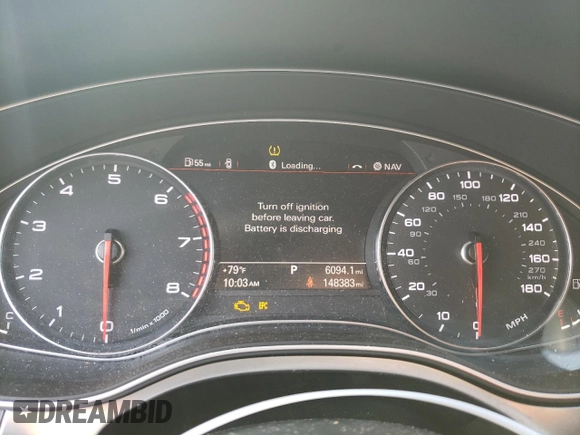 2015 Audi A6 2.0T Premium Plus with VIN WAUGFAFC3FN020465, listed as a Copart auction lot 69809132 with 148,383 mi miles. Bid and sale history available at carsss.com. Image 9.