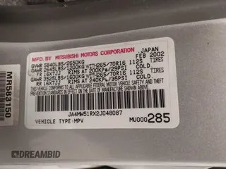 2002 Mitsubishi Montero Limited z VIN JA4MW51RX2J048087, wystawiony jako IAAI lot #42096678 z przebiegiem 218 795 mil mil oraz . Historia ofert i sprzedaży dostępna na DreamBid. Obrazek 9.