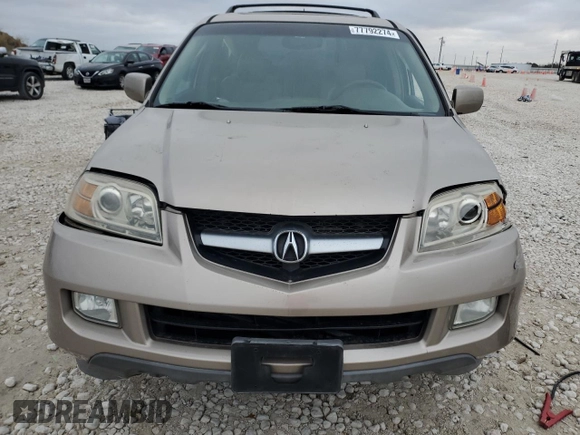 2004 Acura MDX with VIN 2HNYD18204H519600, listed as a Copart auction lot 77792274 with 214,793 mi miles and Salvage Title. Bid and sale history available at carsss.com. Image 5.