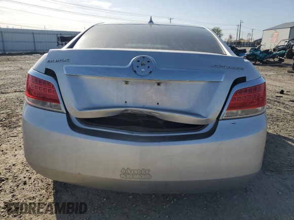 2010 Buick LaCrosse CX with VIN 1G4GB5EG7AF124787, listed as a Copart auction lot 52337655 with 0 mi miles and Salvage Title. Bid and sale history available at carsss.com. Image 6.