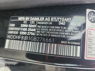 2016 Mercedes-Benz E 350 Luxury with VIN WDDHF8JB1GB276661, listed as a Copart auction lot 64076795 with 135,396 mi miles and Salvage title. Bid and sale history available at DreamBid. Image 12.