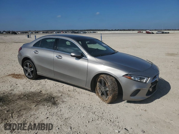 2019 Mercedes-Benz A 220 with VIN WDD3G4FB9KW025445, listed as a Copart auction lot 43725285 with 35,757 mi miles and Salvage Title. Bid and sale history available at DreamBid. Image 4.