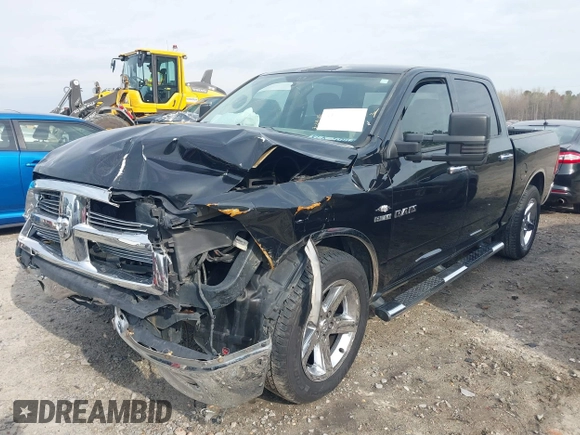 2010 Dodge 1500 SLT with VIN 1D7RB1CT2AS105261, listed as a IAAI auction lot 41850995 with 273,234 mi miles and . Bid and sale history available at carsss.com. Image 2.