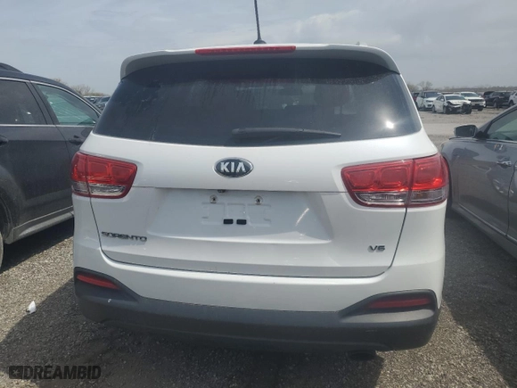 2017 Kia Sorento LX V6 with VIN 5XYPG4A54HG208514, listed as a Copart auction lot 51630425 with 154,415 mi miles and Clean Title. Bid and sale history available at carsss.com. Image 6.