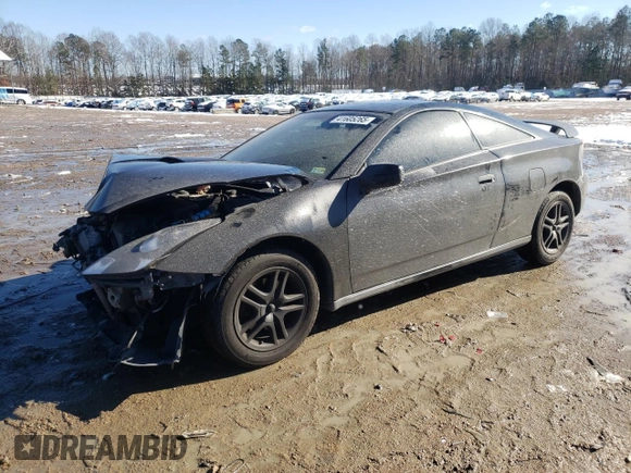2005 Toyota Celica GT with VIN JTDDR32T950188637, listed as a Copart auction lot 41605265 with 169,175 mi miles and Clean Title. Bid and sale history available at carsss.com. Image 1.
