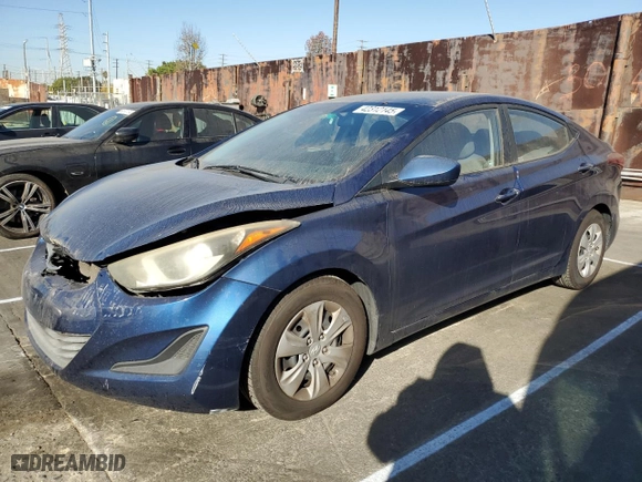2016 Hyundai Elantra SE with VIN 5NPDH4AE1GH747339, listed as a Copart auction lot 42312145 with 143,531 mi miles and Salvage Title. Bid and sale history available at carsss.com. Image 1.