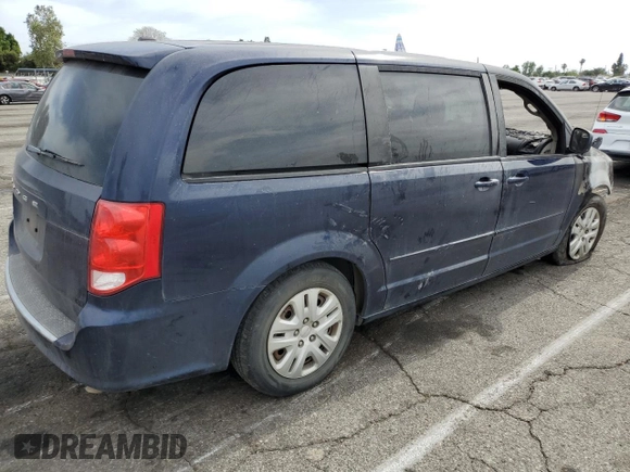 2017 Dodge Grand Caravan SE z VIN 2C4RDGBG2HR755893, wystawiony jako Copart lot #56722045 z przebiegiem Nie podano mil oraz Szkoda całkowita • Salvage title. Historia ofert i sprzedaży dostępna na DreamBid. Obrazek 3.