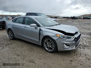 2020 Ford Fusion Hybrid Titanium with VIN 3FA6P0RU5LR100360, listed as a Copart auction lot 51325575 with 77,217 mi miles and Salvage Title. Bid and sale history available at carsss.com. Image 4.