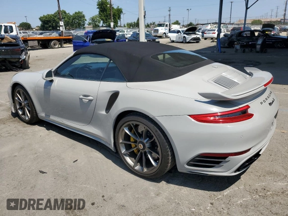 2018 Porsche 911 Turbo with VIN WP0CD2A93JS162091, listed as a Copart auction lot 65395935 with 13,549 mi miles and Salvage title. Bid and sale history available at DreamBid. Image 2.